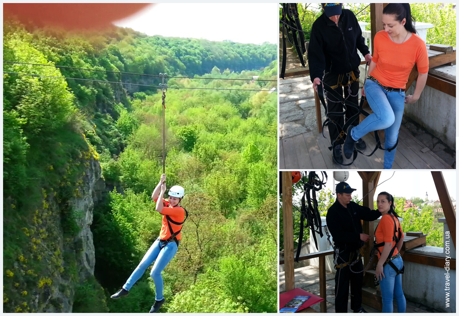 Переправа через каньон в Каменец-Подольском